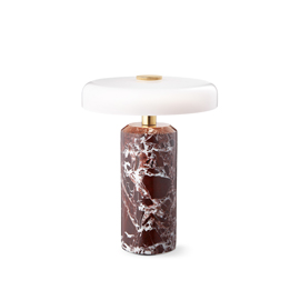 Trip Portable Lamp Burgundy Marble